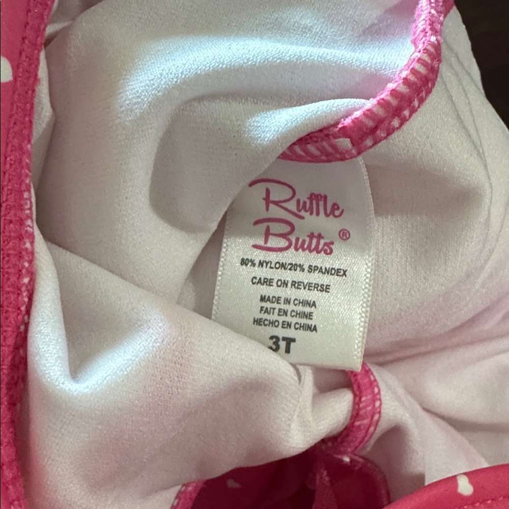 Ruffle Butts Pink Polka Dot Swimsuit - Picture 8 of 8